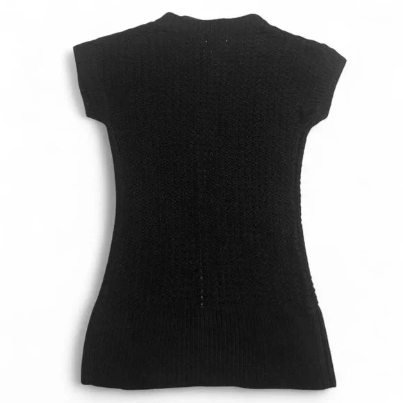 Black Knit Babydoll Cardigan - Picture 4 of 4